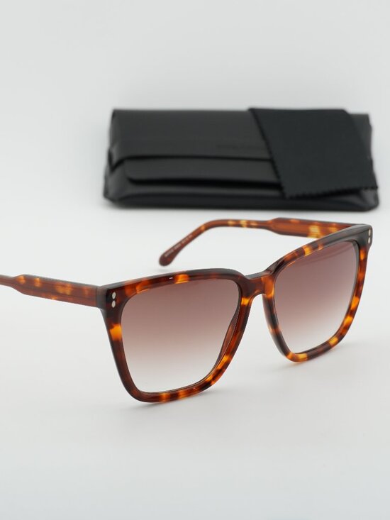 Isabel Marant IM 0151/S 0WR9 HA Square Sunglasses - Havana/Brown main image 8